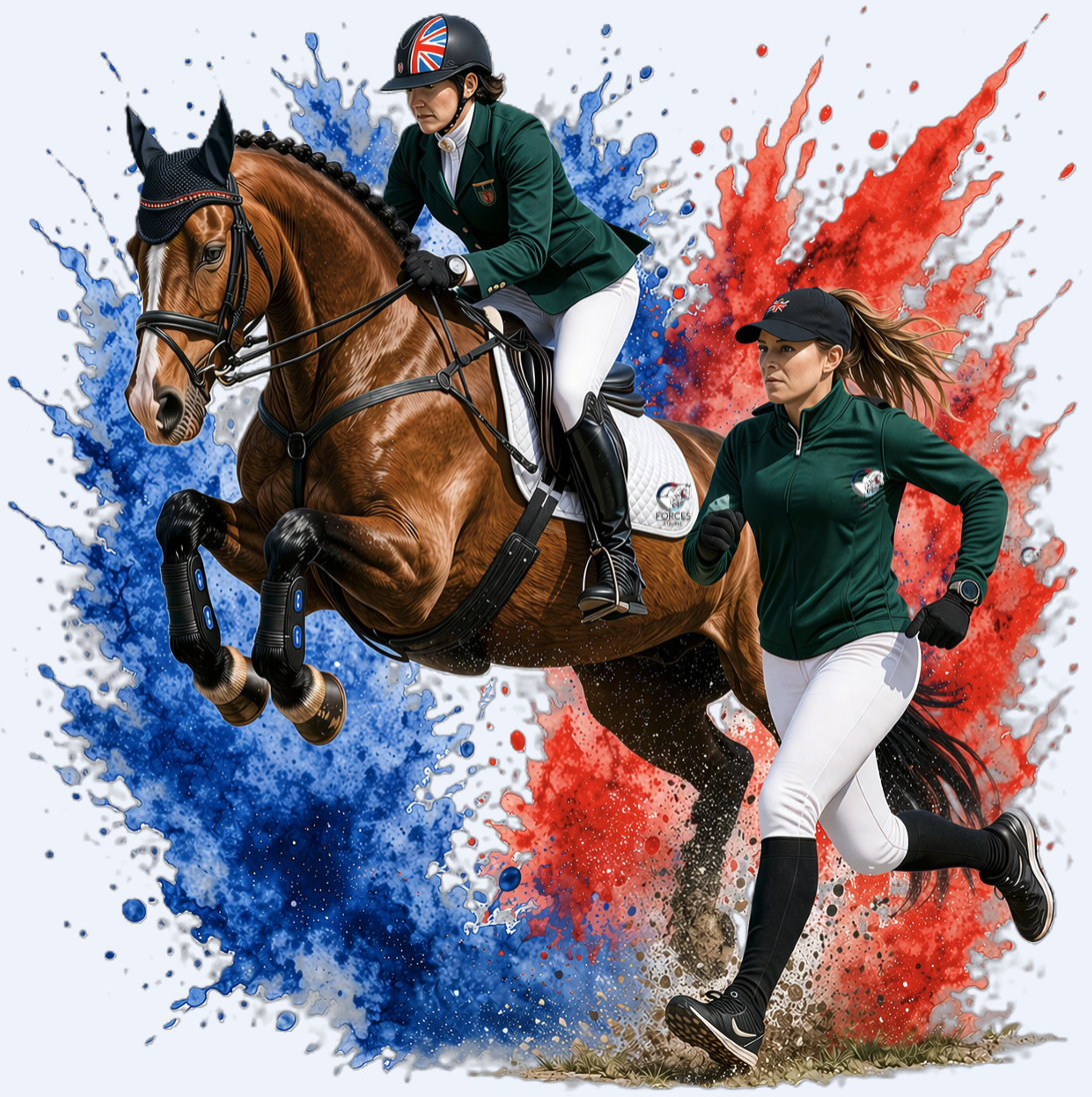 Union flag Show Jumping Horse