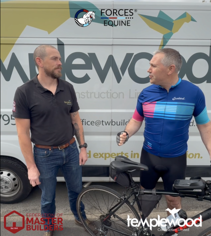 Thank You to Templewood Construction for Supporting the Forces Equine Charity Cycle Ride!