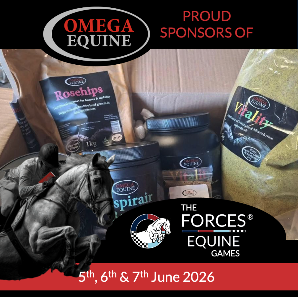 Omega Equine Announced as Sponsor of the Forces Equine Games 2026